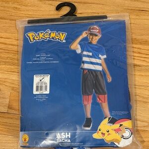 Pokemon Ash Blue and Red Costume Set